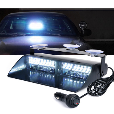#ad Xprite Windshield Strobe Light 16 LED Emergency Warning Hazard Flash Car Trucks $21.25