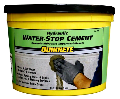 #ad Quikrete Hydraulic Water Stop Cement Stops leaks in 3 5 minutes 10 lb. $19.97