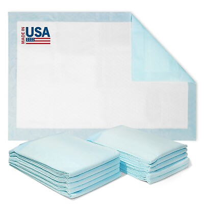 #ad 23x36 Ultra Absorbent Adult Incontinence Disposable Bed Underpads Made in USA $31.78