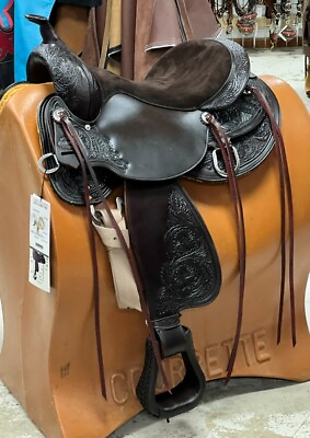 #ad High Horse Oyster Creek Saddle 16quot; or 17quot; Reg or Wide Walnut Suede Seat #6808 $1850.00