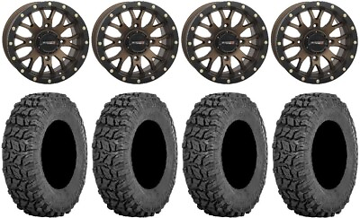 #ad System 3 ST 3 Bronze 14quot; Wheels 28quot; Coyote Tires Kawasaki Mule Pro FXT $1166.92