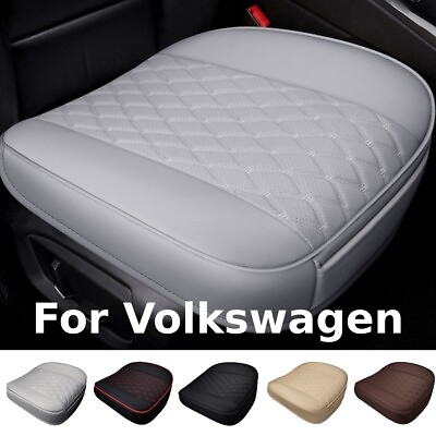 #ad For Volkswagen Car Front Seat Cover PU Leather Full Surround Cushion Protector $24.99