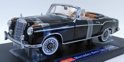 #ad Sunstar 1 18 Scale Diecast 3553 Mercedes Benz 220 SE 1958 Black GBP 109.99