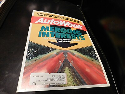 #ad AutoWeek Automobile Magazine January 28 1991 Merging Car Companies $5.49
