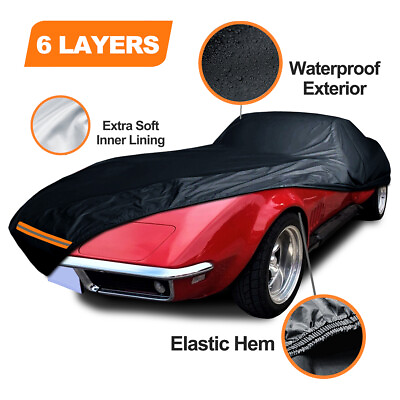 #ad 6 Layer CUSTOM FIT Chevy Corvette C3 Car Cover 100% Waterproof All Weather $59.87