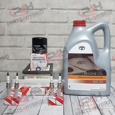 #ad Genuine Toyota Sienta Service Kit NHP170 2015 Onwards With Spark Plugs amp; 0W20 GBP 124.99