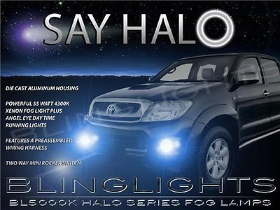 #ad Halo Fog Lamp Angel Eye Driving Light Kit Harness for 2012 2016 Toyota Hilux $117.99