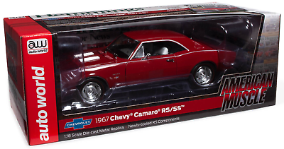 #ad Auto World 1967 Chevrolet Camaro RS SS Hemmings 1:18 Diecast Car AMM1288 $79.99