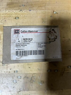 #ad Eaton Cutler Hammer QCR1010 10A 1P 120 240V Type QCR 10kAIC Circuit Breaker $29.95