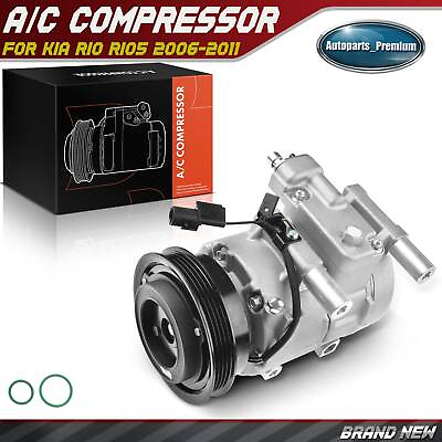 #ad New AC A C Compressor with Clutch for Kia Rio Rio5 2006 2011 L4 1.6L 977011G010 $110.39