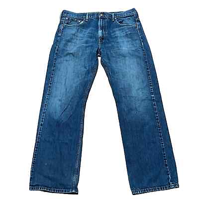 #ad Levi#x27;s 569 Loose Straight Fit Jeans Men#x27;s W38 L32 100% Cotton Medium Blue Wash $22.95