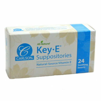 #ad Carlson Laboratories Key E Suppositories 24 Suppository Exp 2 2026 $14.99