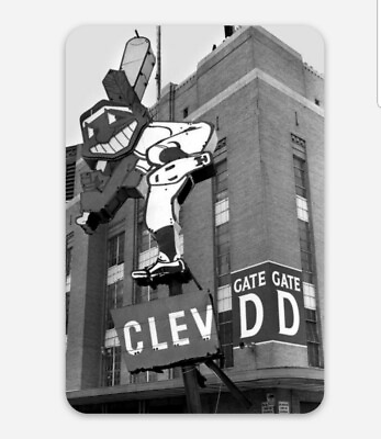 #ad Cleveland Indians MAGNET Municipal Stadium Vintage Chief Wahoo MLB Baseball $5.55