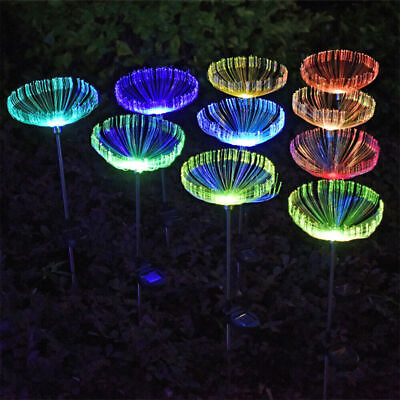 #ad #ad Jellyfish Fiber Light Solar Garden Light Outdoor Landscape Outdoor Lawn Lights $21.43
