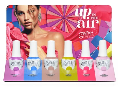 #ad Harmony Gelish Up In The Air Collection 6pcs Gel polish With Display Summer 2024 $99.99