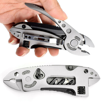 #ad Folding Multi tool Knife Multipurpose Outdoor Pocket Pliers Multitool Camping US $12.99