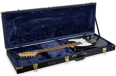 #ad Crossrock Hard Case Fits Fender Telecaster amp; Stratocaster Electric Guitar Black $128.99