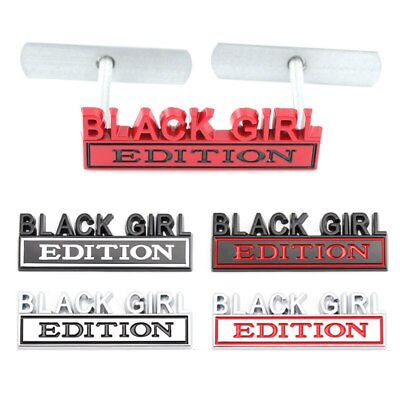 #ad Car Sticker Black Girl Edition Badge Emblem Hood Grille for Subaru Nissan Lexus $12.27