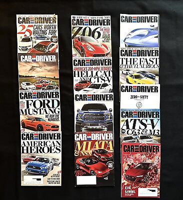 #ad Car And Driver Magazine Lot Of 13 Apr 2014 Aug 2015 amp; Dec 2020 $12.00