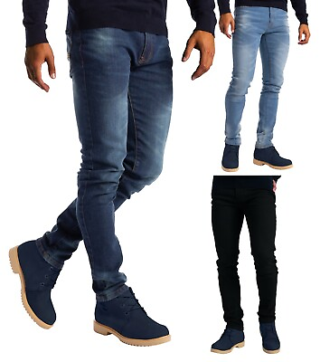 #ad #ad Men#x27;s Slim Fit Jeans Skinny Stretch Denim Pants $23.49