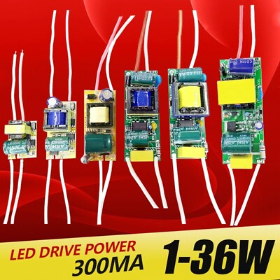 #ad LED driver 300mA power supply built in constant current 1 3W4 7W8 12W15 18W2 $3.45