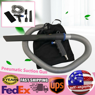 #ad Air Vacuum Blow Gun Pneumatic Suction Gun Dual Function Air Vacuum Cleaner Kit $25.66