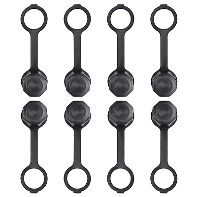 #ad 8 Pcs Gas Can Rear Vent Cap With O Ring Gasket Leash Replacement Fixing Screw $8.32