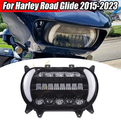 #ad Fit For Harley Road Glide FLTR FLTRX FLTRXS FLTRU 2015 2023 LED DRL Headlight US $199.99