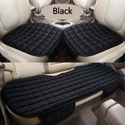 #ad Universal Auto Car Seat Cover Cushion Pad Protector Chair Mat Front Rear Plush $38.95