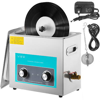 #ad 6L Knob Vinyl Record Ultrasonic Cleaner Vinyl Ultrasonic Cleaning Machine $162.99
