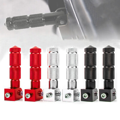 #ad 1Pair Universal 8mm 90 Degree Foldable Anti Skid Foot Peg for Motorcycle Scooter $20.07