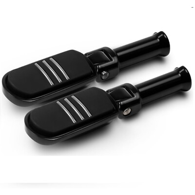 #ad Softail Model 2018 2023 Rear Passenger Black Footpegs Foot Rest Pedal For Harley $59.98