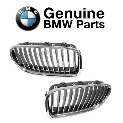 #ad For Pair Set of Front Left amp; Right Grilles Chrome Genuine BMW F10 528i 535i $228.98