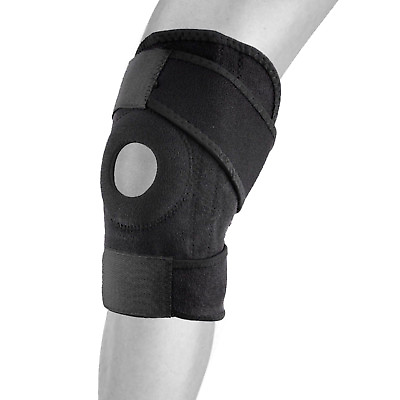 #ad BILLZAN New Wrap Around Knee Brace Support Adjustable Knee Open Patella Brace $6.99