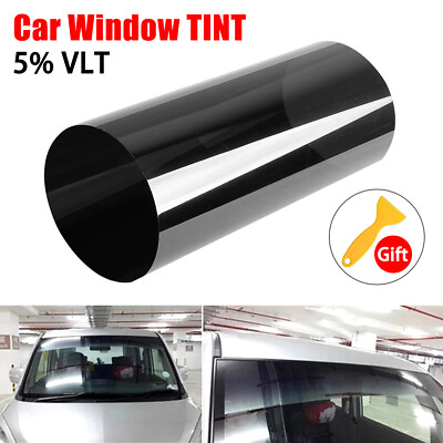 #ad 8*60inch Car Window Sun Visor Strip Tint Film Front Windshield UV Shade $7.00