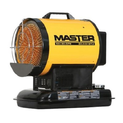 #ad Master 80000 BTU Battery Operated Kerosene Diesel Radiant Heater w T stat $634.50