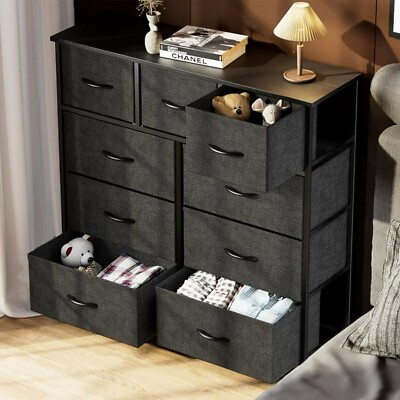 #ad Dresser for BedroomStorage DrawersFabric Storage Tower with 9 Drawers $53.58