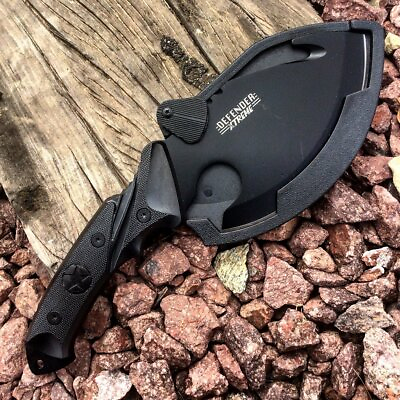 #ad 10quot; FULL TANG Survival Hunting Fixed Blade Tactical Axe Hatchet Camping Knife $20.74
