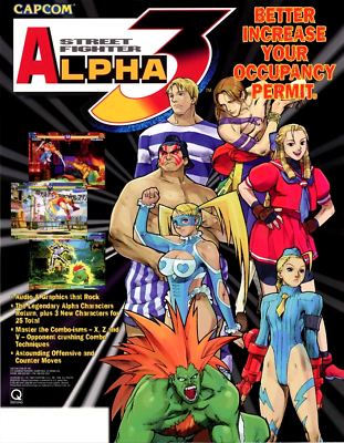 #ad Street Fighter Alpha 3 Arcade FLYER Original Video Game Art Promo Unused 1998 $19.32