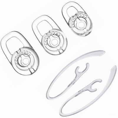 #ad 2 360° Ear Loop Hooks 3 SML TPE Buds For Plantronics M92 M155 M166 M1100 D975 $7.97