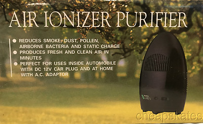 #ad BREATHING GREEN Air Purifier amp; Ionizer for Car Portable Fresh Air FREE SHIPPING $17.36