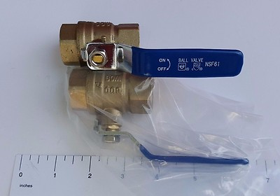 #ad 1 3 4quot; FEMALE THREADED BALL VALVE LEAD FREE BRASS 600 PSI WATER OIL GAS $9.99