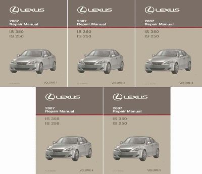 #ad 2007 Lexus IS 350 IS 250 Shop Service Repair Manual Complete Set $335.60