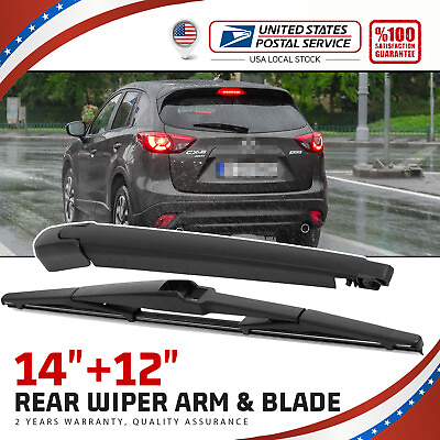 #ad Soft Rubber Windshield Rear Wiper Arm Blade 14#x27;#x27;amp;12#x27;#x27; Set For Lexus RX330 RX350 $12.49