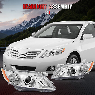 #ad Fits Toyota Camry 2007 2009 Headlights Assembly Pair Replacement Headlamps Set $71.99