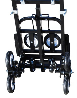 USED Portable Folding Hand Truck Stair Climbing Luggage Cart Black 420Lbs $130.15