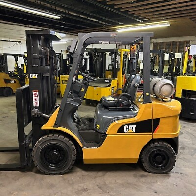 #ad 2018 CAT GP25N Used LP Gas Forklift 5000lbs New Pneumatic Tires Triple Mast $18950.00