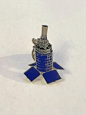 #ad NASA Satellite Pin Badge Butterfly Clutch The Pin Place Ft Dodge Indiana $42.00