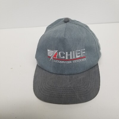 #ad Vintage Chief Automotive Systems Snapback Grey Hat Mechanic Collectible $17.95
