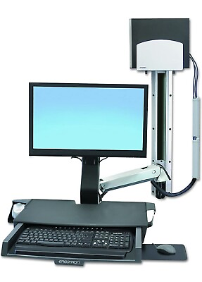 #ad Ergotron StyleView Sit Stand Combo with Medium Silver CPU $249.99